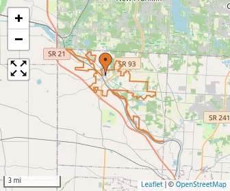 Area schools map